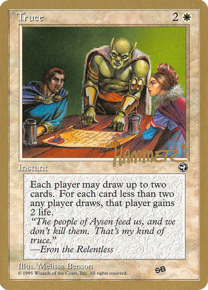 Truce (Shawn "Hammer" Regnier) (SB) [Pro Tour Collector Set] | Exor Games New Glasgow