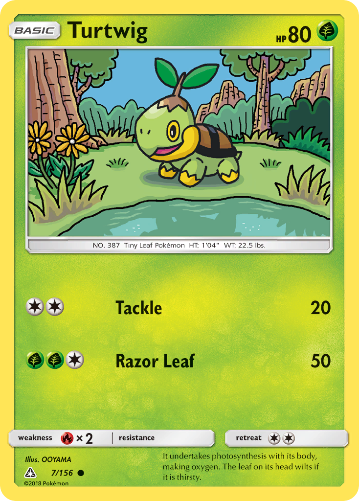 Turtwig (7/156) [Sun & Moon: Ultra Prism] | Exor Games New Glasgow