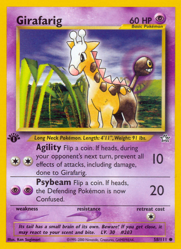 Girafarig (58/111) [Neo Genesis 1st Edition] | Exor Games New Glasgow