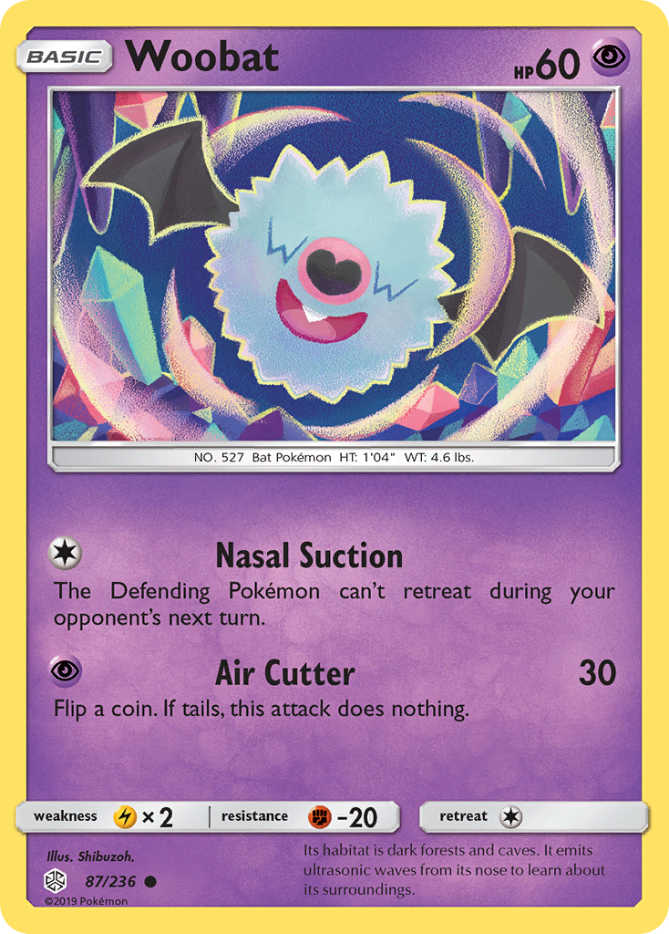 Woobat (87/236) [Sun & Moon: Cosmic Eclipse] | Exor Games New Glasgow