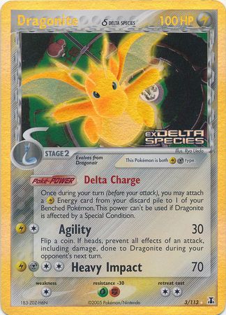 Dragonite (3/113) (Delta Species) (Stamped) [EX: Delta Species] | Exor Games New Glasgow