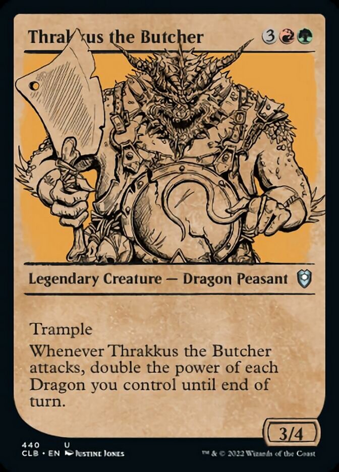 Thrakkus the Butcher (Showcase) [Commander Legends: Battle for Baldur's Gate] | Exor Games New Glasgow