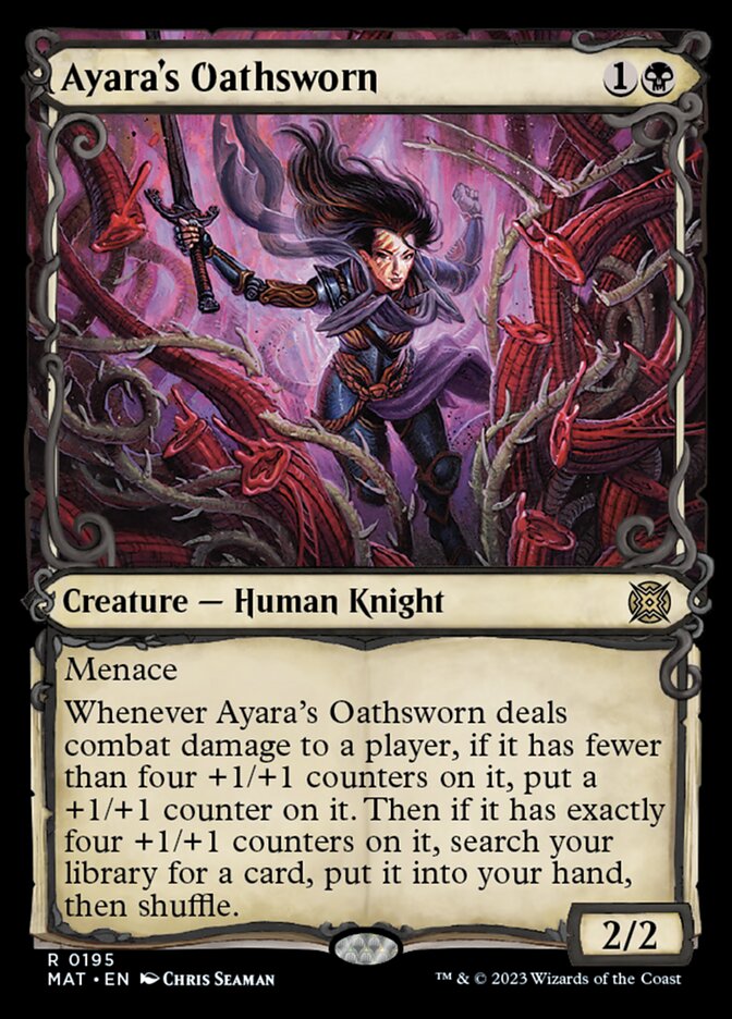 Ayara's Oathsworn (Showcase Halo Foil) [March of the Machine: The Aftermath] | Exor Games New Glasgow