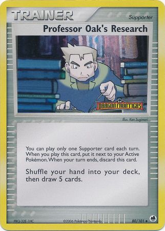 Professor Oak's Research (80/101) (Stamped) [EX: Dragon Frontiers] | Exor Games New Glasgow