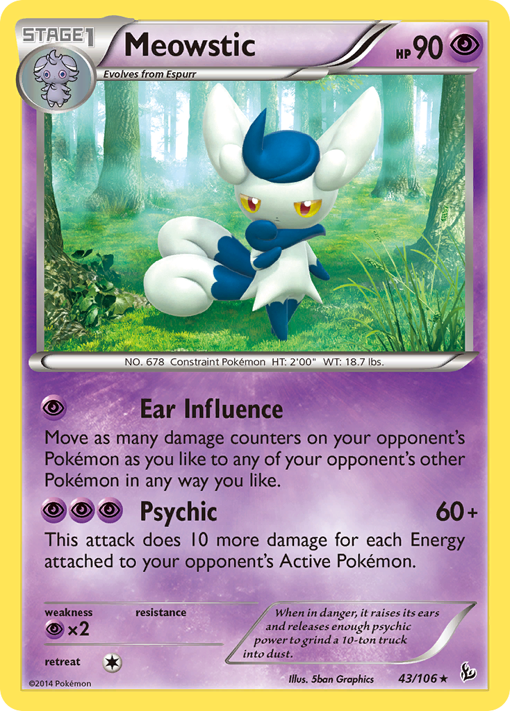 Meowstic (43/106) [XY: Flashfire] | Exor Games New Glasgow