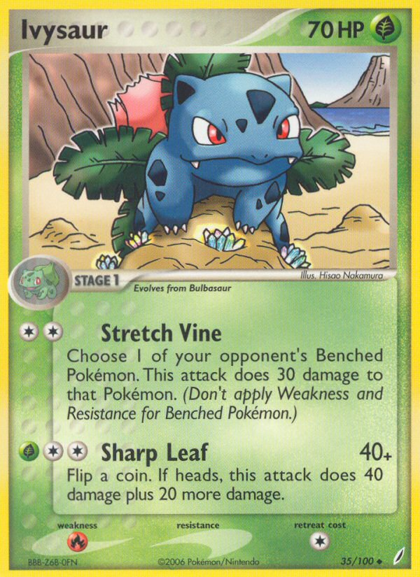 Ivysaur (35/100) [EX: Crystal Guardians] | Exor Games New Glasgow