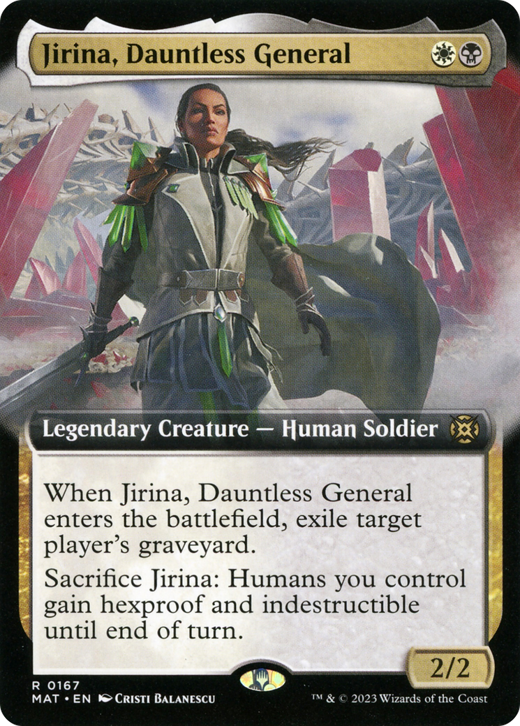 Jirina, Dauntless General (Extended Art) [March of the Machine: The Aftermath] | Exor Games New Glasgow