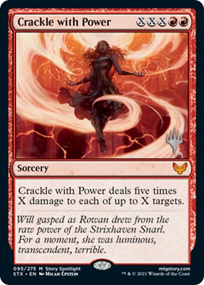 Crackle with Power (Promo Pack) [Strixhaven: School of Mages Promos] | Exor Games New Glasgow