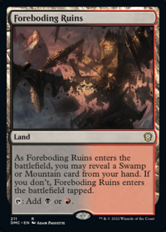 Foreboding Ruins [Dominaria United Commander] | Exor Games New Glasgow