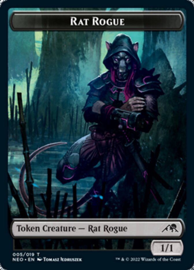 Rat Rogue Token [Kamigawa: Neon Dynasty Tokens] | Exor Games New Glasgow