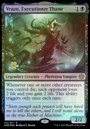 Vraan, Executioner Thane [Phyrexia: All Will Be One Prerelease Promos] | Exor Games New Glasgow