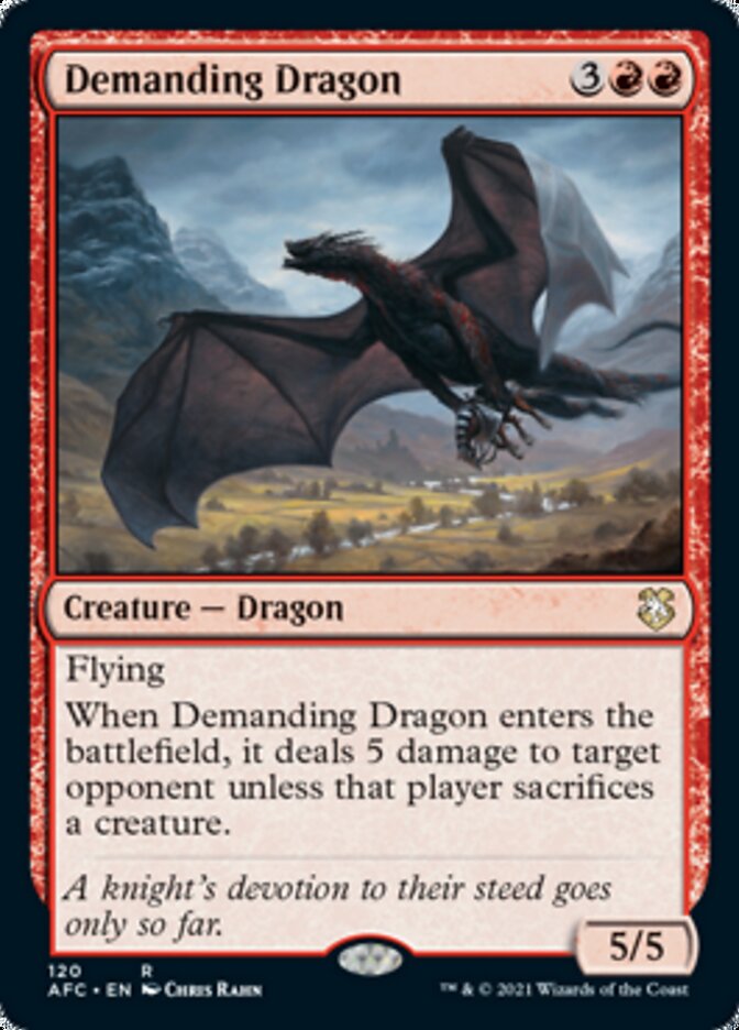 Demanding Dragon [Dungeons & Dragons: Adventures in the Forgotten Realms Commander] | Exor Games New Glasgow