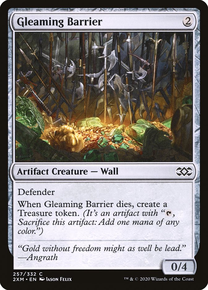 Gleaming Barrier [Double Masters] | Exor Games New Glasgow