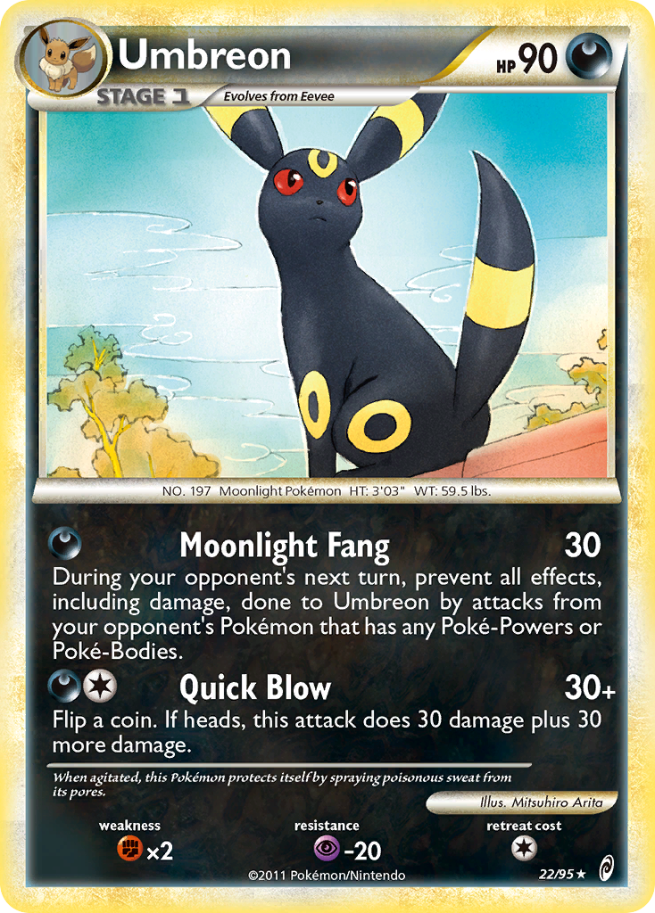 Umbreon (22/95) [HeartGold & SoulSilver: Call of Legends] | Exor Games New Glasgow