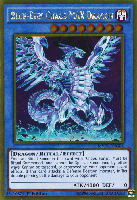 Blue-Eyes Chaos MAX Dragon [MVP1-ENG04] Gold Rare | Exor Games New Glasgow