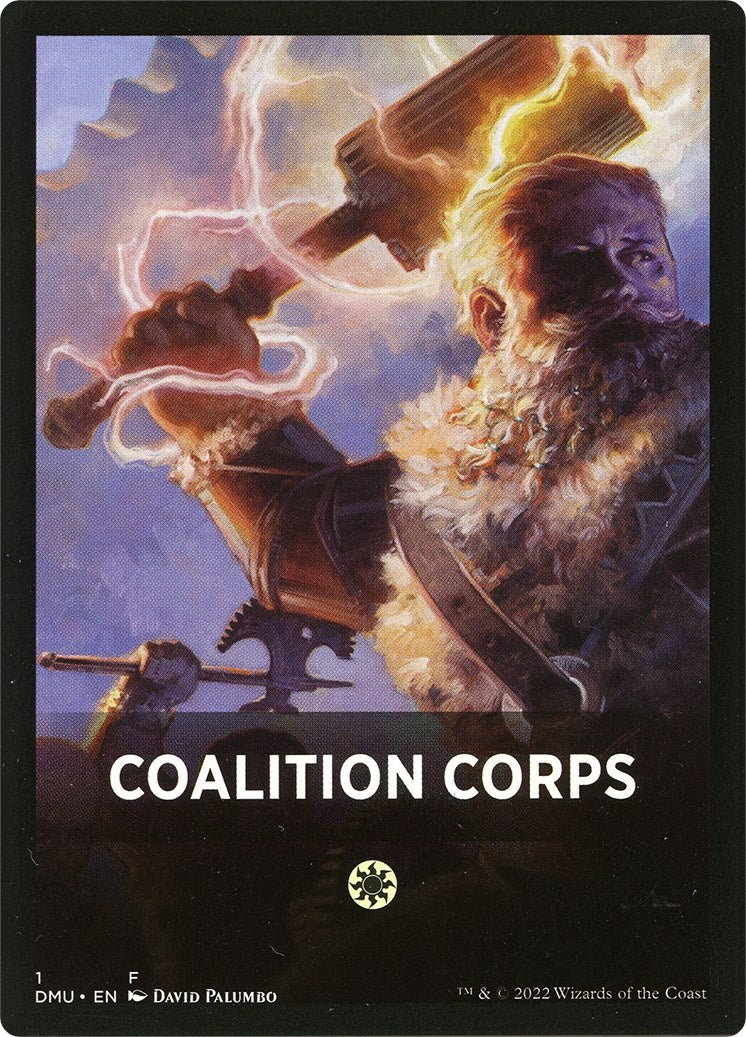 Coalition Corps Theme Card [Dominaria United Tokens] | Exor Games New Glasgow