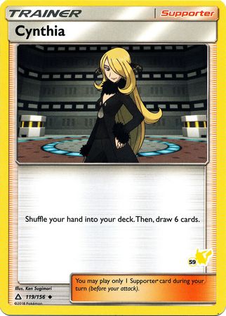 Cynthia (119/156) (Pikachu Stamp #59) [Battle Academy 2020] | Exor Games New Glasgow