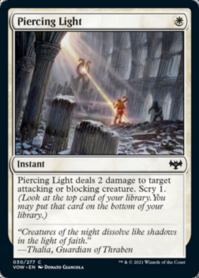 Piercing Light [Innistrad: Crimson Vow] | Exor Games New Glasgow