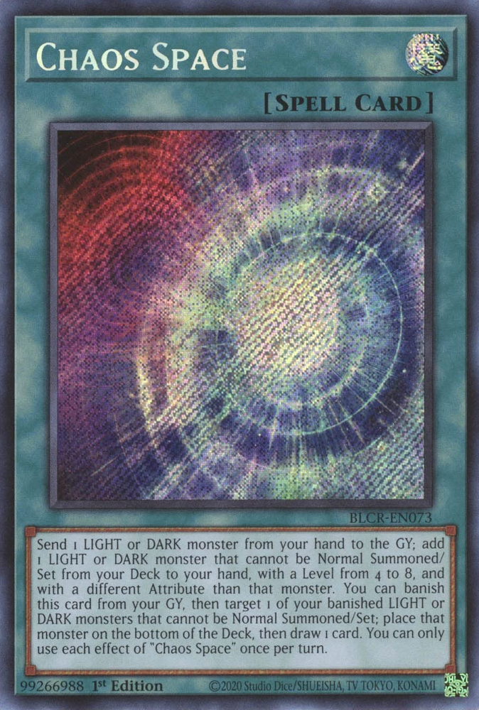 Chaos Space [BLCR-EN073] Secret Rare | Exor Games New Glasgow