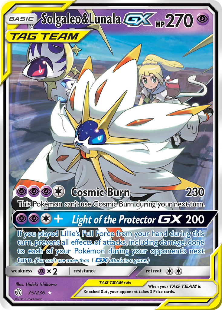 Solgaleo & Lunala GX (75/236) [Sun & Moon: Cosmic Eclipse] | Exor Games New Glasgow