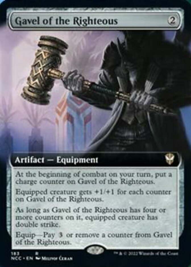 Gavel of the Righteous (Extended Art) [Streets of New Capenna Commander] | Exor Games New Glasgow