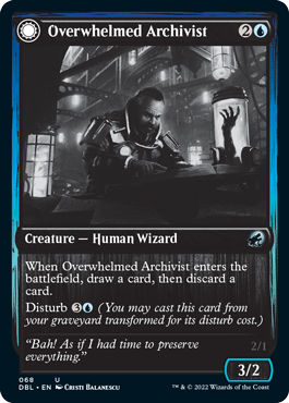 Overwhelmed Archivist // Archive Haunt [Innistrad: Double Feature] | Exor Games New Glasgow