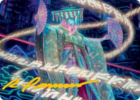 Satsuki, the Living Lore Art Card (Gold-Stamped Signature) [Kamigawa: Neon Dynasty Art Series] | Exor Games New Glasgow