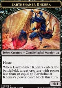 Earthshaker Khenra // Cat Double-sided Token [Hour of Devastation Tokens] | Exor Games New Glasgow