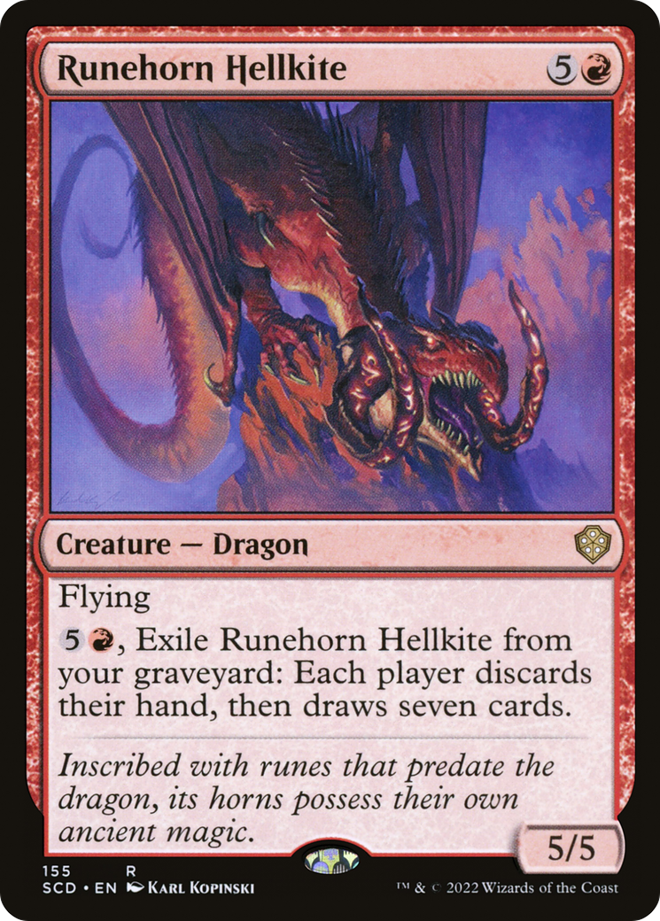 Runehorn Hellkite [Starter Commander Decks] | Exor Games New Glasgow