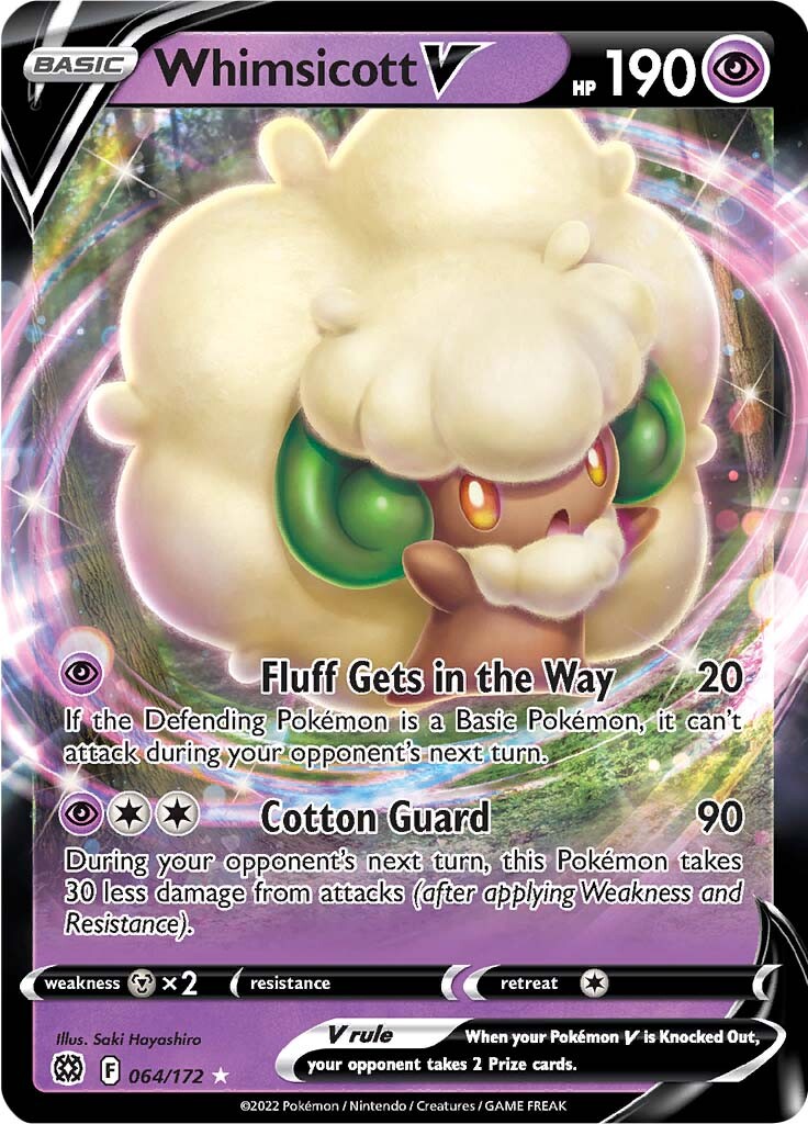 Whimsicott V (064/172) [Sword & Shield: Brilliant Stars] | Exor Games New Glasgow