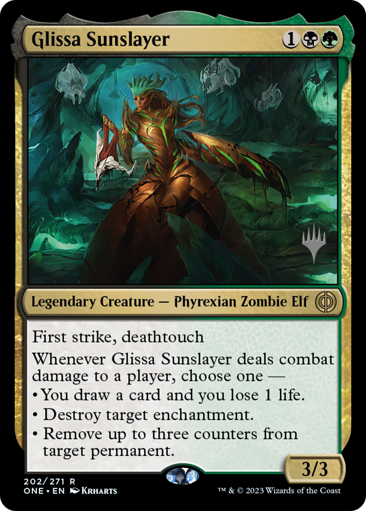 Glissa Sunslayer (Promo Pack) [Phyrexia: All Will Be One Promos] | Exor Games New Glasgow