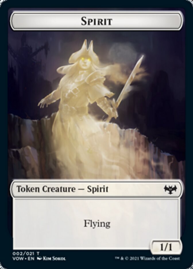 Spirit Token (002) [Innistrad: Crimson Vow Tokens] | Exor Games New Glasgow