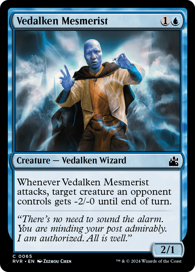 Vedalken Mesmerist [Ravnica Remastered] | Exor Games New Glasgow