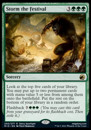 Storm the Festival (Promo Pack) [Innistrad: Midnight Hunt Promos] | Exor Games New Glasgow
