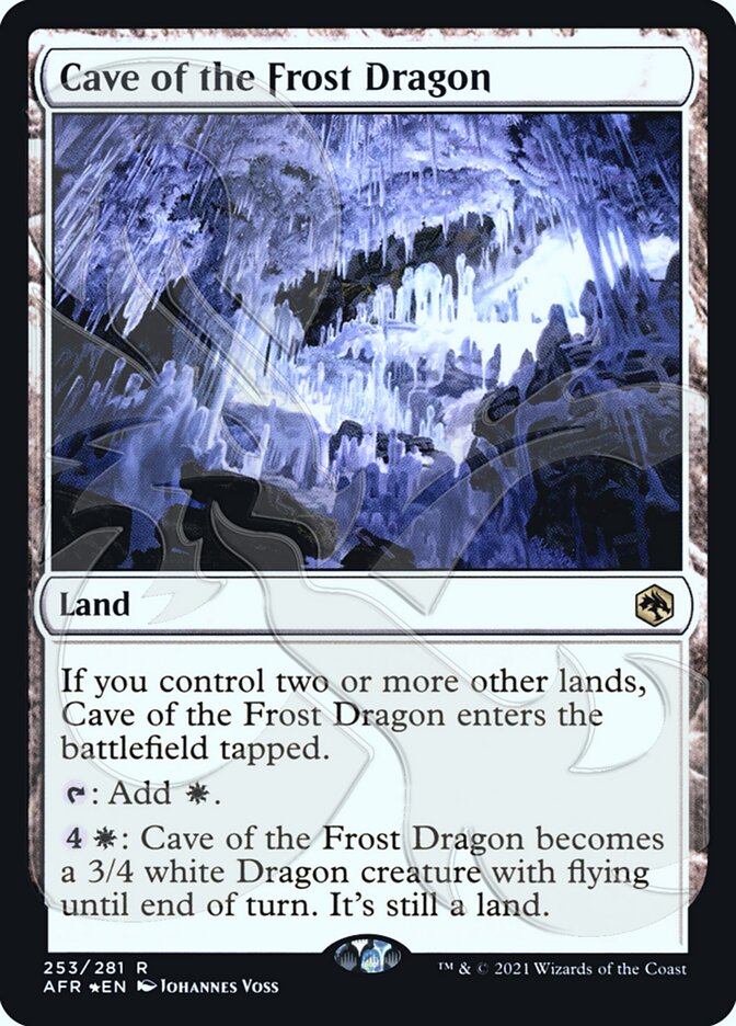 Cave of the Frost Dragon (Ampersand Promo) [Dungeons & Dragons: Adventures in the Forgotten Realms Promos] | Exor Games New Glasgow