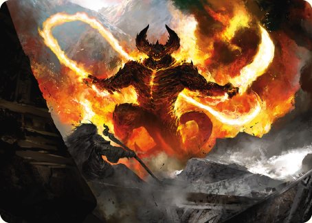 The Balrog, Flame of Udun Art Card [The Lord of the Rings: Tales of Middle-earth Art Series] | Exor Games New Glasgow