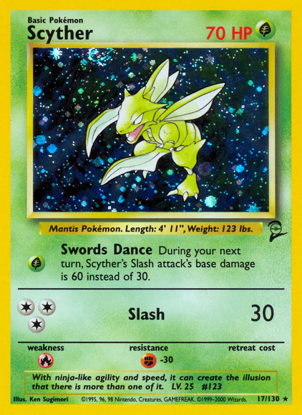 Scyther (17/130) [Base Set 2] | Exor Games New Glasgow