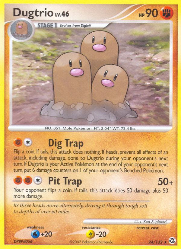 Dugtrio (24/132) [Diamond & Pearl: Secret Wonders] | Exor Games New Glasgow