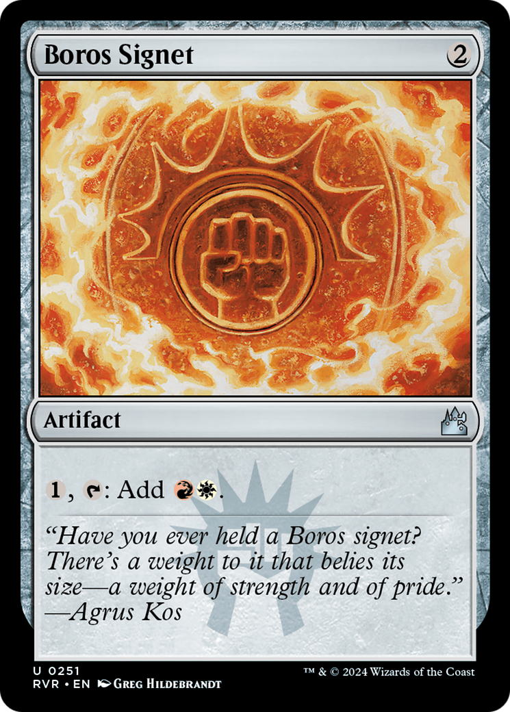 Boros Signet [Ravnica Remastered] | Exor Games New Glasgow