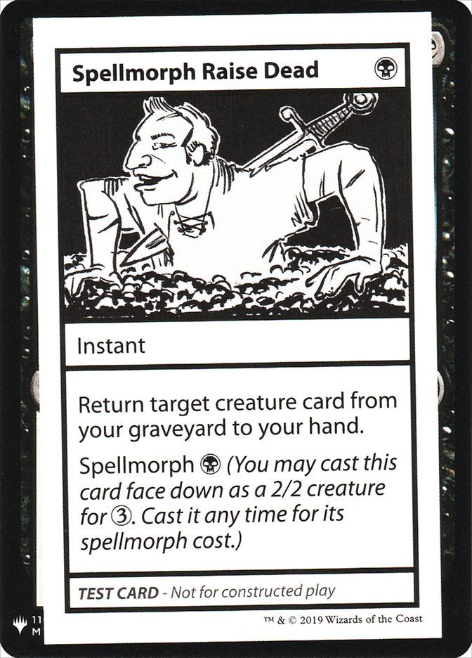 Spellmorph Raise Dead [Mystery Booster Playtest Cards] | Exor Games New Glasgow