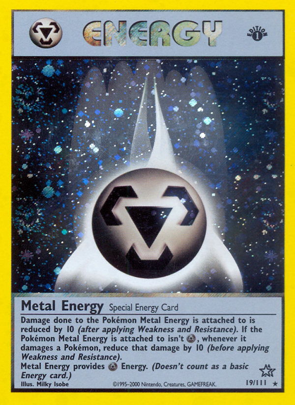 Metal Energy (19/111) [Neo Genesis 1st Edition] | Exor Games New Glasgow