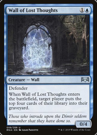 Wall of Lost Thoughts [Ravnica Allegiance] | Exor Games New Glasgow