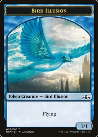 Bird Illusion Token [Guilds of Ravnica Tokens] | Exor Games New Glasgow