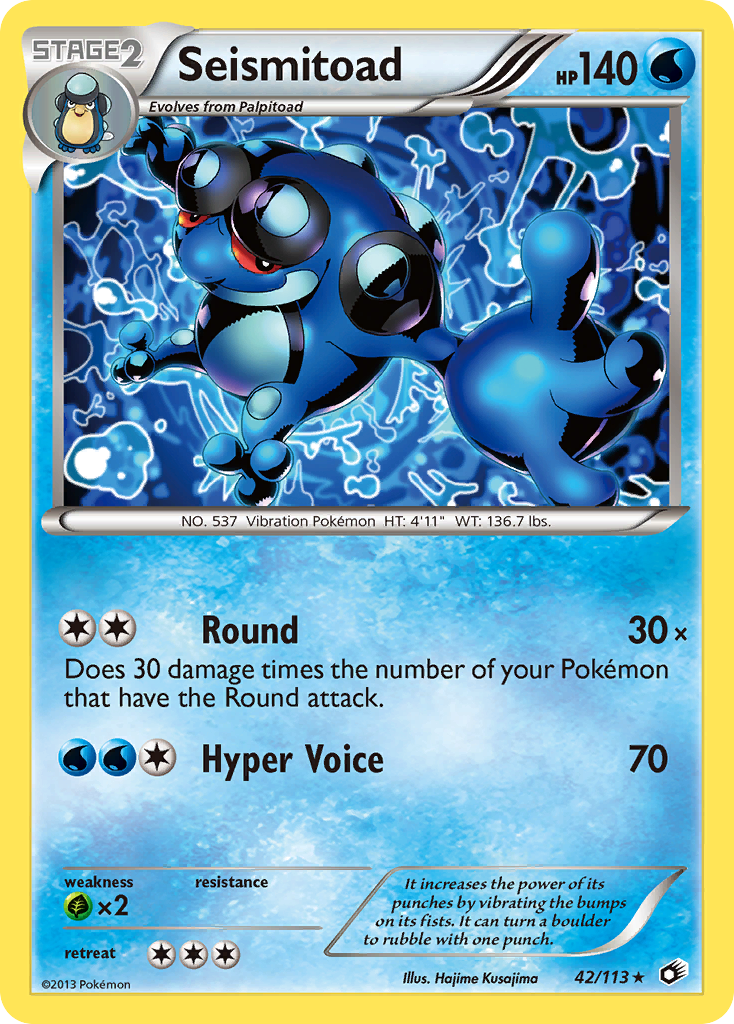 Seismitoad (42/113) [Black & White: Legendary Treasures] | Exor Games New Glasgow