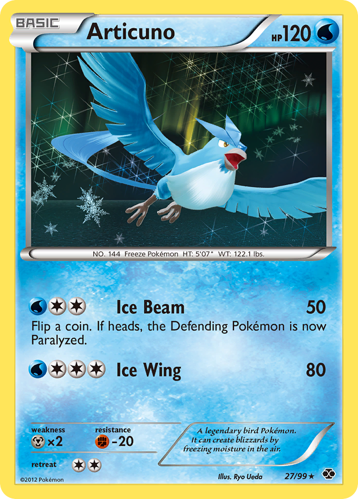 Articuno (27/99) [Black & White: Next Destinies] | Exor Games New Glasgow