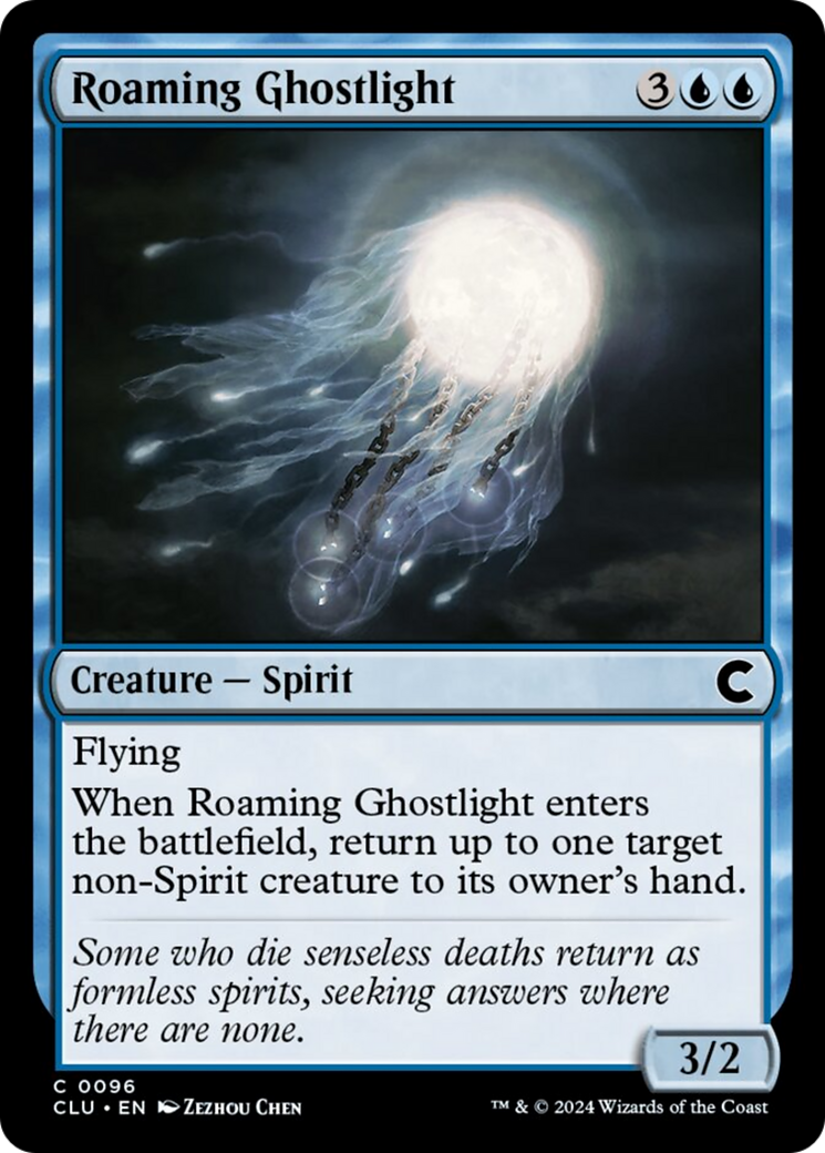 Roaming Ghostlight [Ravnica: Clue Edition] | Exor Games New Glasgow