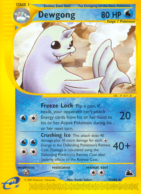 Dewgong (7/144) [Skyridge] | Exor Games New Glasgow