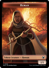 Squid // Human (26) Double-Sided Token [March of the Machine Commander Tokens] | Exor Games New Glasgow