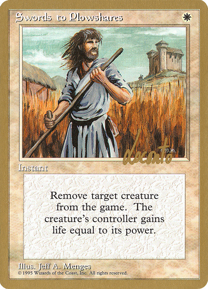 Swords to Plowshares (Michael Loconto) [Pro Tour Collector Set] | Exor Games New Glasgow