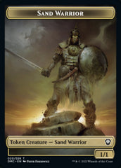 Soldier // Sand Warrior Double-sided Token [Dominaria United Tokens] | Exor Games New Glasgow